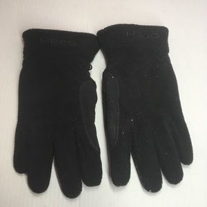 Head | Black Fleece Gloves Medium